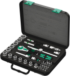 8100 SB 4 Zyklop Speed Ratchet Set, 3/8" drive, imperial, 38 pieces