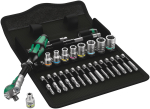 8100 SA 6 Zyklop Speed Ratchet Set, 1/4" drive, metric, 28 pieces