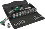 8100 SC 6 Zyklop Speed Ratchet Set, 1/2" drive, metric, 28 pieces