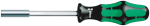 Wera 810/1 Bitholding screwdriver with retaining ring, 1/4" x 120 mm