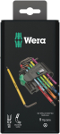Wera 967/9 TX BO Multicolour 1 SB L-key set for tamper-proof TORXÂ® screws, BlackLaser, 9 pieces
