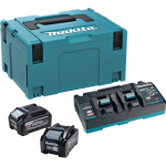 Makita 1911E6-1 XGT 40V 4.0Ah Power Source Kit &ndash; 2 Batteries, Charger & MakPac