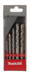 MAKITA D-05175 MASONRY DRILL BIT SET 5PCS: 4,5,6,8,10MM X 70-110MM