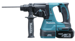 Makita DHR242RTJ 18V LXT Brushless SDS+ Rotary Hammer 26mm &ndash; With 2x 5.0Ah Batteries, Charger & Makpac