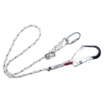 Portwest FP22WHR Adjustable 2m Restraint Lanyard   White  R