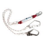 Portwest FP25WHR Double 1.8m Lanyard With Shock Absorber White  R