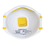 Portwest P101WHR FFP1 Valved Respirator (Pk10) White  R