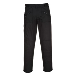 Portwest Combat Trousers – Black – 32" Regular, Polycotton Trade Work Pants
