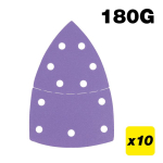 Trend AB/DET/180A Aluminium Oxide Detail Sanding Sheet 180 Grit 102mm x 151mm 10pc