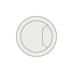 Trend CTI/80/PK1 Cable tidy insert light grey