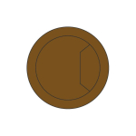 Trend CTI/80/PK2 Cable tidy insert brown