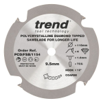 Trend PCD/FSB/1154 Trend PCD Fibre Cement Circular Saw Blade 115mm x 9.5mm x 4T