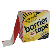 PROSOLVE BARRIER TAPE 70MM X 500M - RED/WHITE 500M