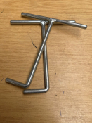 Bent Lifting Keys 8mm x 150mm Pair