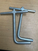 Bent Lifting Keys 12mm x 180mm Pair
