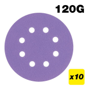 Trend AB/125/120A/B Aluminium Oxide Random Orbital Sanding Disc 120 Grit 125mm 50pc