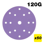 Trend AB/150/120A/B Aluminium Oxide Random Orbital Sanding Disc 120 Grit 150mm 50pc