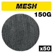Trend AB/150/150M/B Mesh Random Orbital Sanding Disc 50pc 150mm 150 grit