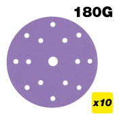 Trend AB/150/180A Aluminium Oxide Random Orbital Sanding Disc 180 Grit 150mm 10pc