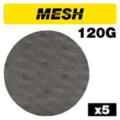 Trend AB/225/120M Mesh Random Orbital Sanding Disc 5pc 225mm 120 grit