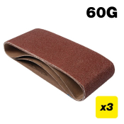Trend AB/B100/80A Aluminium Oxide Sanding Belt 80 Grit 100mm x 610mm 3pc