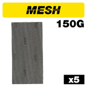 Trend AB/HLF/150M Mesh 1/2 Sanding Sheet 5pc 115mm x 230mm 150 grit
