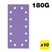 Trend AB/HLF/180A Aluminium Oxide 1/2 Sheet Sanding Sheet 180 Grit 115mm x 230mm 10pc