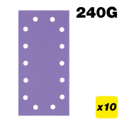 Trend AB/HLF/240A Aluminium Oxide 1/2 Sheet Sanding Sheet 240 Grit 115mm x 230mm 10pc