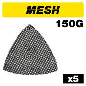 Trend AB/OSC/150M Mesh Delta Sanding Sheet 5pc 93mm 150 grit