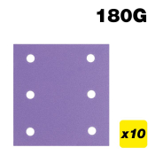Trend AB/QTR/180A Aluminium Oxide 1/4 Sheet Sanding Sheet 180 Grit 114mm x 110mm 10pc