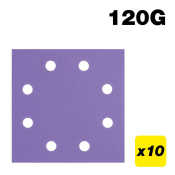 Trend AB/QTR/120A Aluminium Oxide 1/4 Sheet Sanding Sheet 120 Grit 114mm x 110mm 10pc