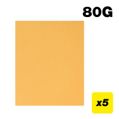 Trend AB/S230/80A 230 x 280mm 80 Grit Aluminium Oxide Sanding Sheets, 5 Pack
