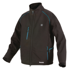 Makita DCJ205 18V LXT Heated Jacket – Cordless Softshell in Black, Red, or Navy (Body Only)