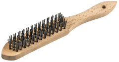 Klingspor BH 600 Hand Brush – Wooden Body for Steel, Stainless Steel & NF Metals