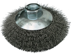 Klingspor BK 600 W Bevel Brush – Crimped Wire with Thread for Steel