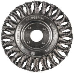 Klingspor BR 600 Z Wheel Brush – Knotted Wire for Stainless Steel & Steel