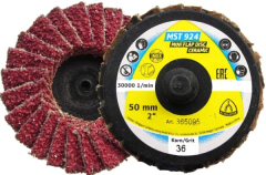 Klingspor MST 924 Special Mini Abrasive Mop Disc – Convex for Steel & Stainless Steel