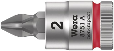 Wera 8751 A Phillips Zyklop bit socket, 1_4