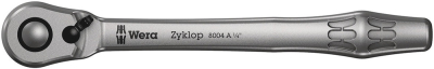 Wera 8004 A Zyklop Metal Ratchet with switch lever and 1/4Inch drive, 1/4Inch x 141 mm