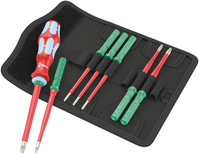 Wera Kraftform Kompakt VDE Stainless 8 extra slim 1 Tool finder, 8 pieces