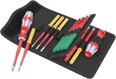 Wera Kraftform Kompakt VDE Stainless 17 extra slim 1 Tool finder, 17 pieces