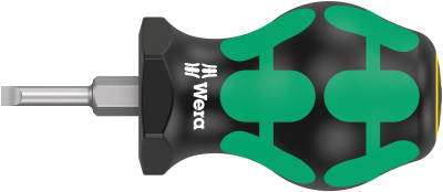 Wera 335 Stubby/carburetor screwdriver, 0.6 x 3.5 x 24.5 mm