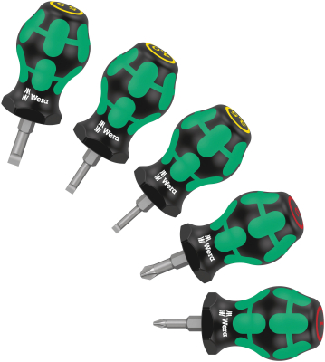 Wera Stubby Set 1 Screwdriver set, 5 pieces