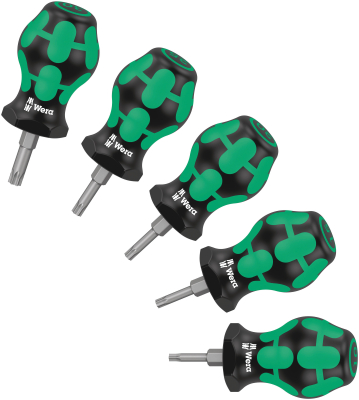 Wera Stubby Set TX 1 Screwdriver set TORXÂ®, 5 pieces