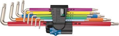 Wera 3967/9 TX SXL Multicolour HF Stainless 1 L-key set with holding function, stainless, 9 pieces