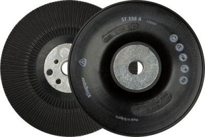 Klingspor ST 358 A Ribbed Hard Backing Pad – For Fibre Discs