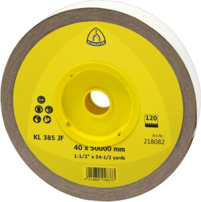 Klingspor KL 385 JF Abrasive Roll – Cloth Backing for Metals & Non-Ferrous Metals