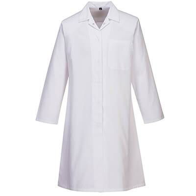 PORTWEST 2205 Women's Food Coat, One Pocket