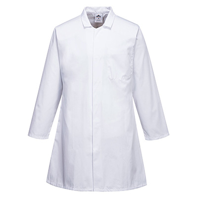 PORTWEST 2206 Men's Food Coat, Three Pockets