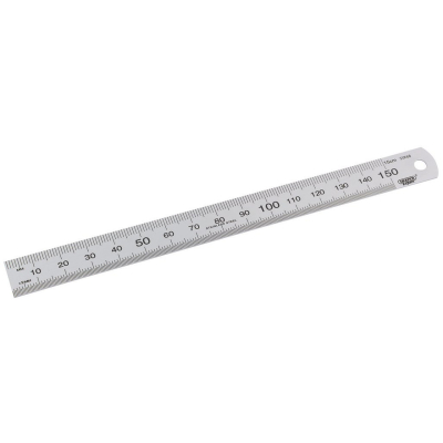 DRAPER 150mm / 6Inch Stainless Steel Rule – Metric & Imperial | 22670